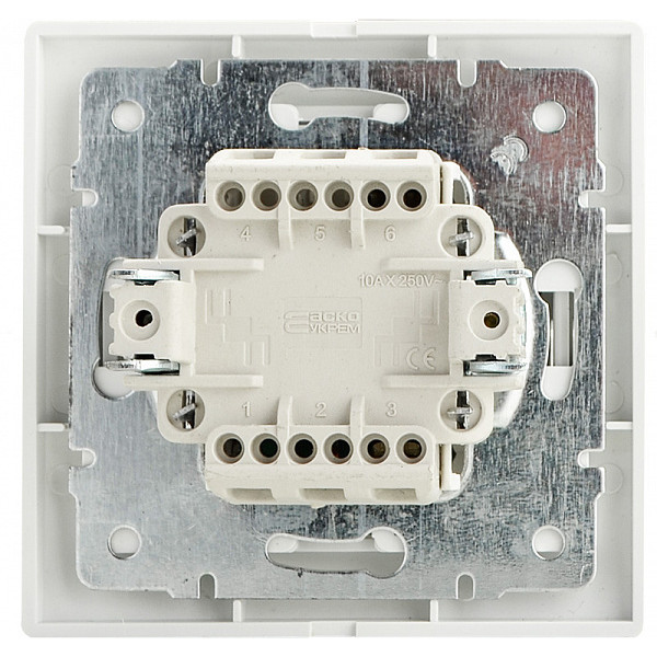 Кнопка звонка Аско-Укрем Fl с подсветкой (ВВдсб10-1-FL-W) - фото №2