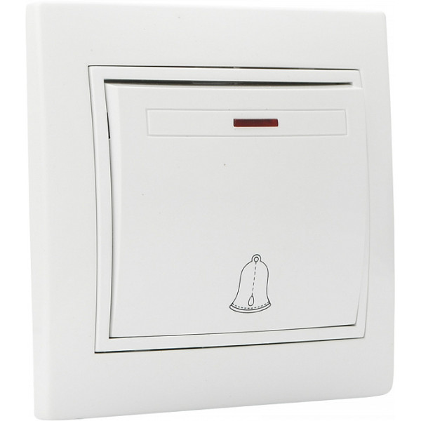 Кнопка звонка Аско-Укрем Fl с подсветкой (ВВдсб10-1-FL-W) - фото №3