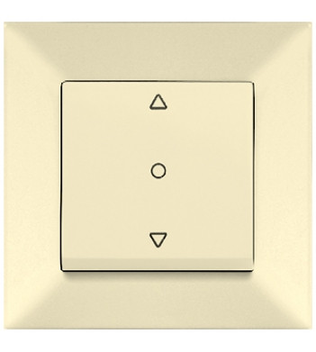 Перемикач для жалюзі Meridian, 1-клавішний, кремовий