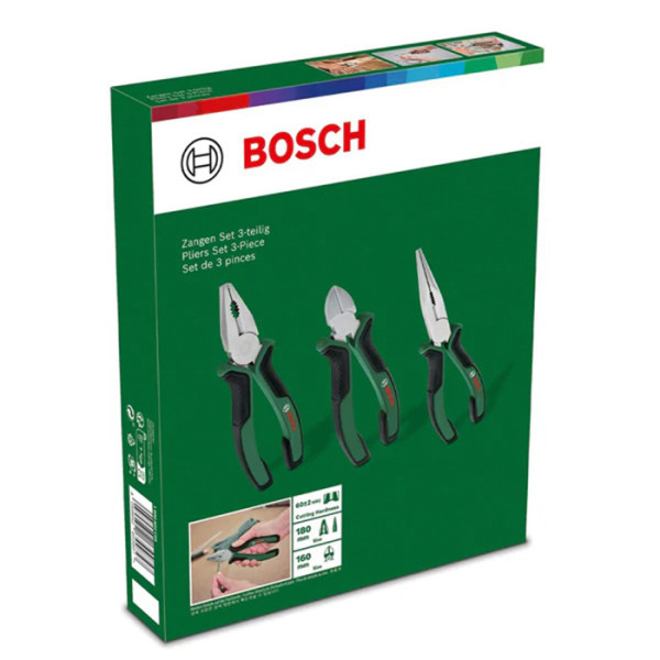 Набір плоскогубців Bosch 3шт (1600A02C0S) - фото №1