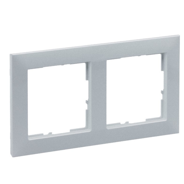 Рамка 2-постовая Legrand SUNO (алюминий) 721512