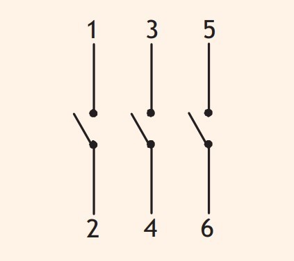 Кулачковий перемикач у корпусі ETI 004773181 CS 40 10 PNGLK (3p "0-1" IP65 40A блок) - фото №2