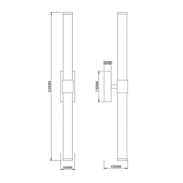 Бра, настенный светильник Zuma Line 5905316693647 Eddie LED 1x12W 3000K 1067Lm IP44 коричневый - фото №1