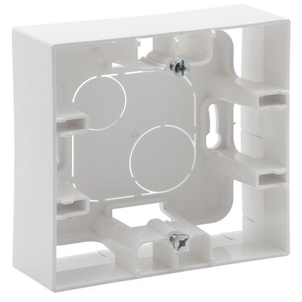 Підрозетник для зовнішнього монтажу Legrand Niloe Step 1-постовий білий (863197)