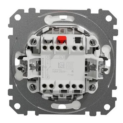 Одноклавішний перемикач Schneider Electric Sedna Design & Elements з кришкою IP44 чорний SDD214106 - фото №3