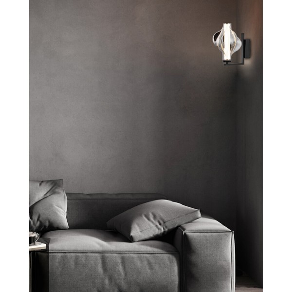 Бра, настінний світильник TK Lighting 18219 Elva LED 1x8W 3000K 1032Lm IP20 димчастий - фото №2