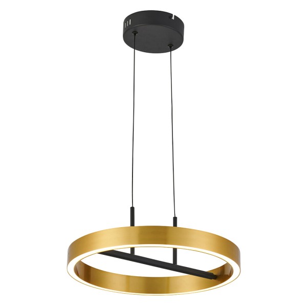 Подвесной светильник Reality 341001-32 Coltrain Led 1x32W 3000/3500/4000K 2560Lm IP20 Gold - фото №1