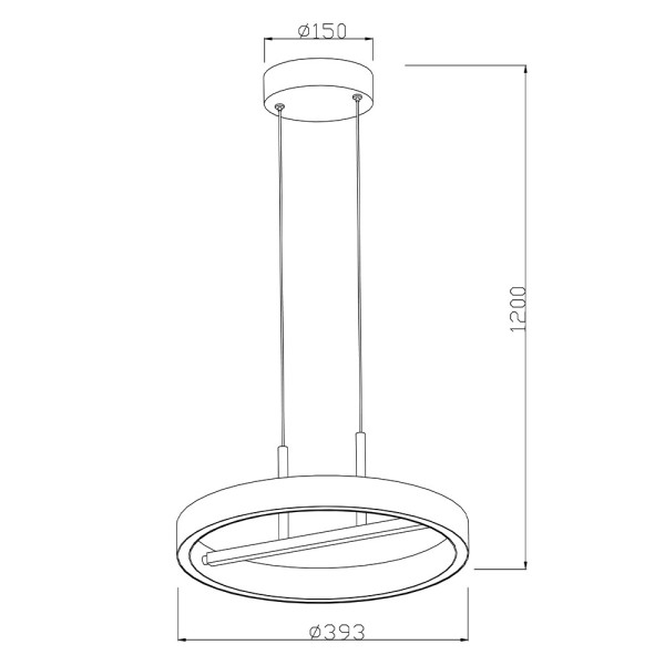 Подвесной светильник Reality 341001-32 Coltrain Led 1x32W 3000/3500/4000K 2560Lm IP20 Gold - фото №3