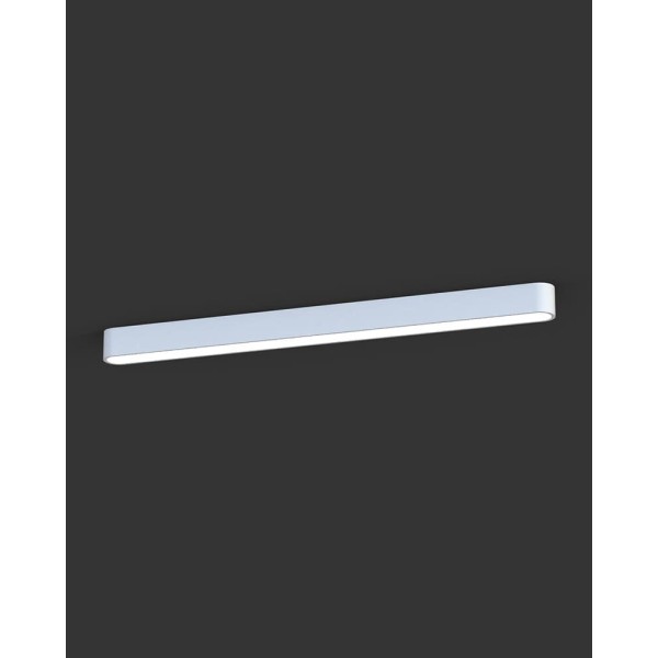 Потолочный светильник Nowodvorski 7546 Soft LED T8LED 1x16W 3000K 2300Lm IP20 белый - фото №2