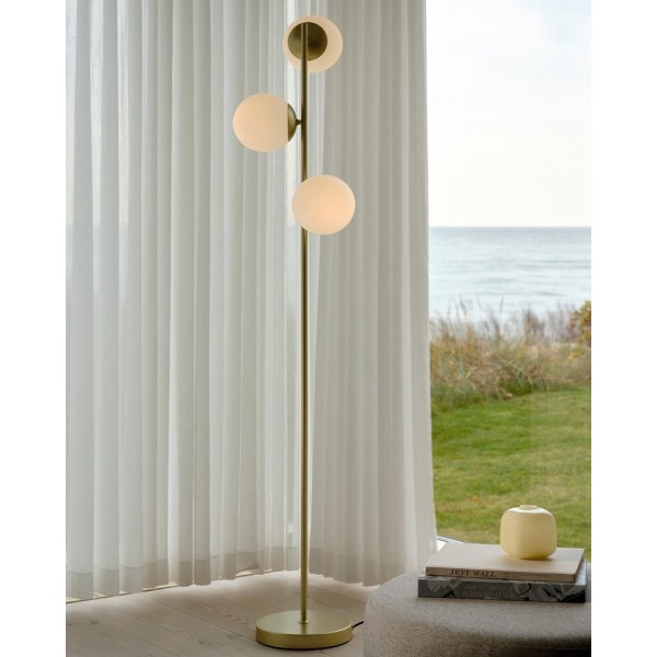 Торшер Nordlux 48613035 Lilly E14 3x25W IP20 латунний - фото №1