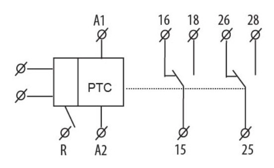 Багатофункціональне цифрове термореле ETI 002471824 TER-9 230V (2x16A AC1) - фото №1