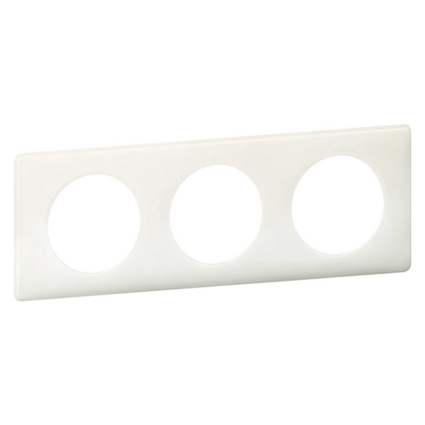 Рамка трехместная Legrand Celiane белый глянец