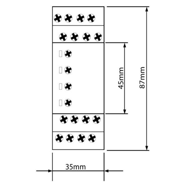 Багатофункціональне реле часу на два перемикаючі контакти Schrack ZR5MF025 12-240В АС/DC 8А на 7 функцій - фото №2