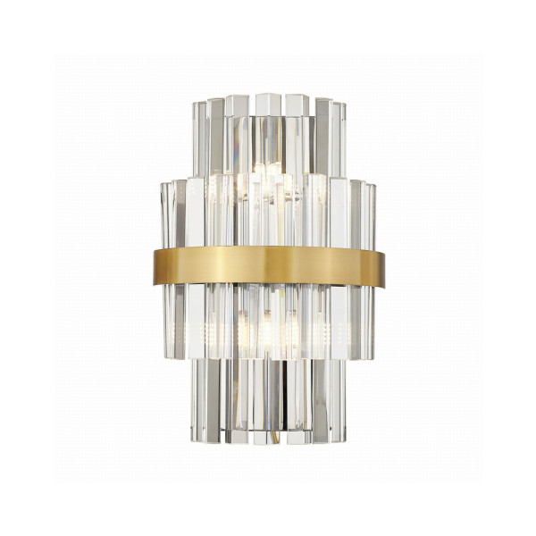 Бра, настінний світильник Zuma Line W0567-02A-B52G Constantinople G9 2x28W IP20 Brass