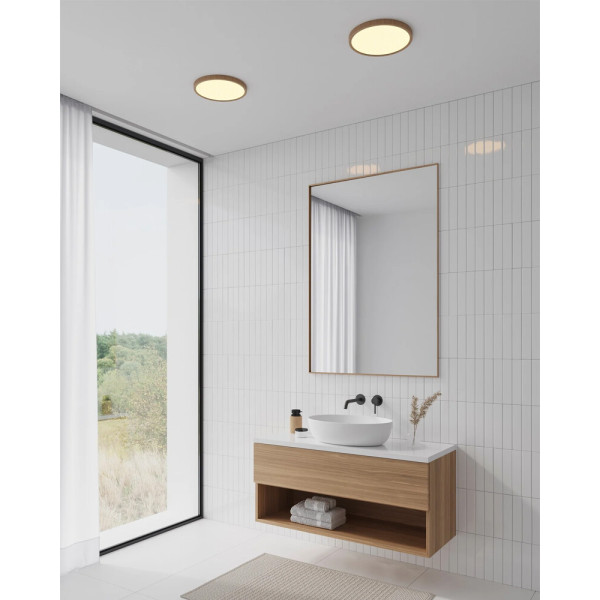 Потолочный светильник Nordlux 50046104 Oja LED 1x17W 2700K 1600Lm IP54 бежевый - фото №1