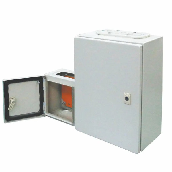 Корпус з монтажною панеллю TOSUNlux ST 400x300x200 IP65 металевий RAL 7035 (6940151024866)