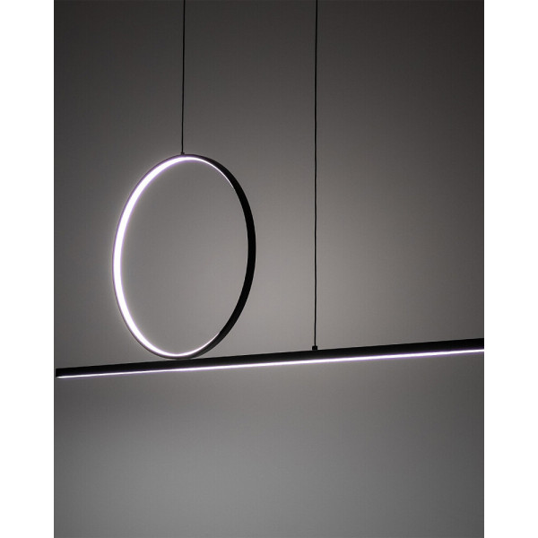 Подвесной светильник, люстра Nowodvorski 11879 Lineo LED 2x39W 3000K 1500Lm IP20 черный - фото №1