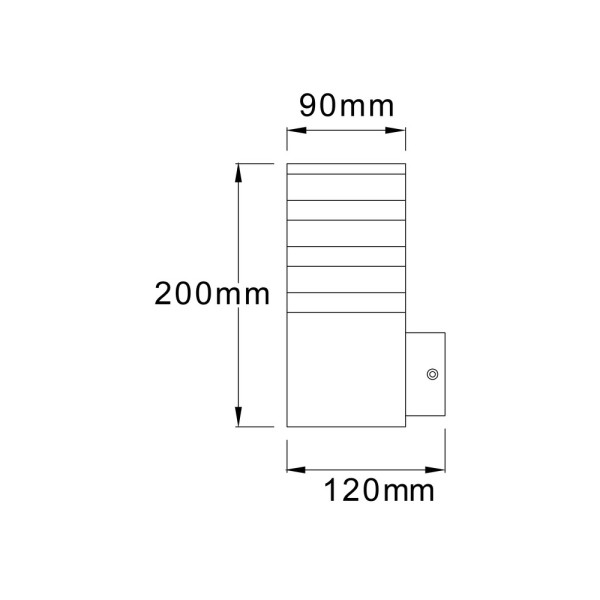 Вуличний світильник з датчиком руху Goldlux 317667 Teksas E27 1x12W IP44 GR - фото №2