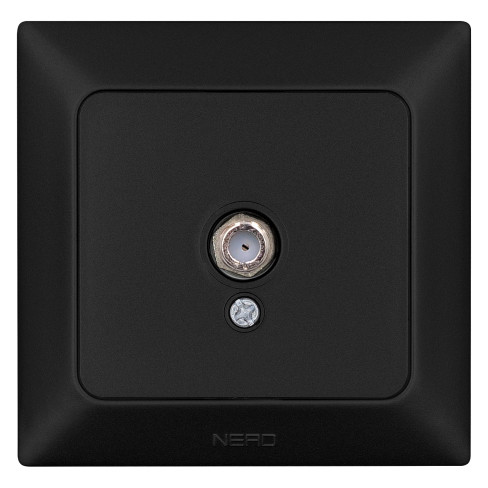 TV розетка NE-AD ARAS 93-124-45 чорна