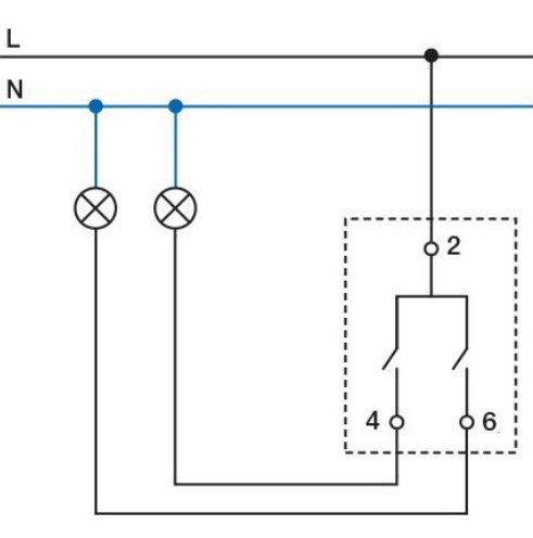 Двухклавишный механизм выключателя Plank Electrotechnic Classic/Nordic (PLK0121241) антрацит - фото №5