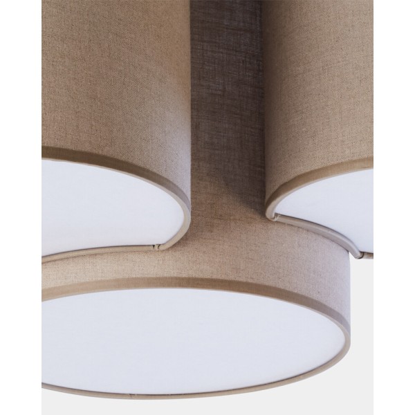 Люстра TK Lighting 6591 Mona E27 3x15W IP20 бежевая - фото №2