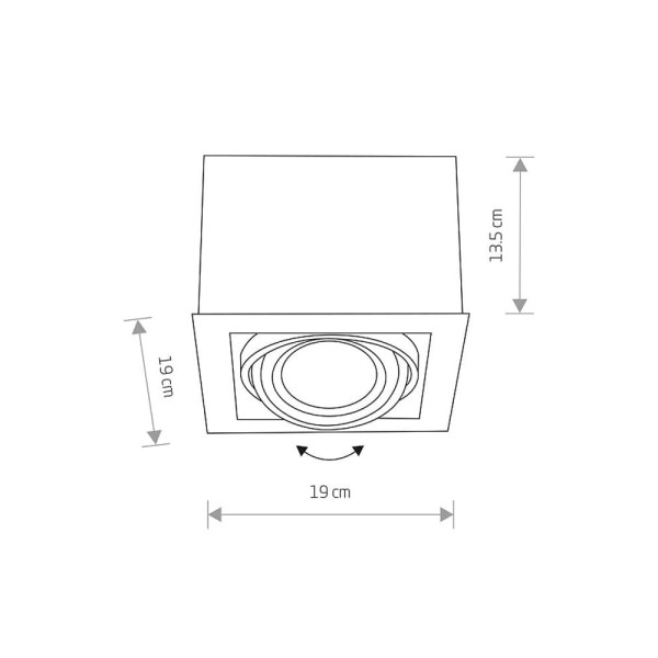 Точечный светильник Nowodvorski 9497 Box GU10, ES111 1x15W IP20 Белый - фото №1