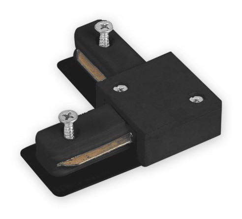 Посилений кутовий конектор Feron 6588 LD1101 для однофазного шинопроводу (чорний)