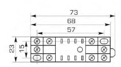Колодка для промежуточного реле CNC MY 2P 5А (Б00030651) - фото №1