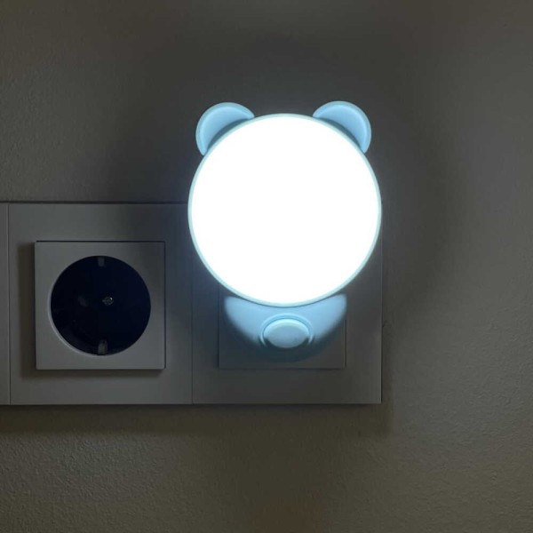 Нічник LED TEDDY 1,2W з кнопкою блакитний Violux ( 310104 ) - фото №3