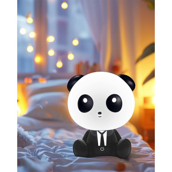 Настольная лампа с аккумулятором Goldlux 327215 Panda LED 1x2.5W 3000K 59Lm IP20 черная - фото №2