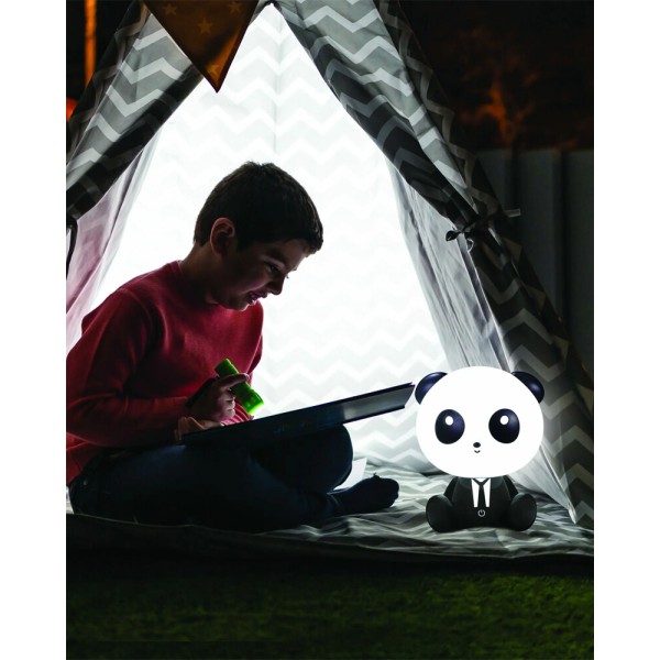 Настольная лампа с аккумулятором Goldlux 327215 Panda LED 1x2.5W 3000K 59Lm IP20 черная - фото №4