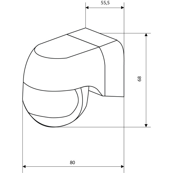 Датчик движения Аско-Укрем ДР-11 черный (A0220010020) - фото №4