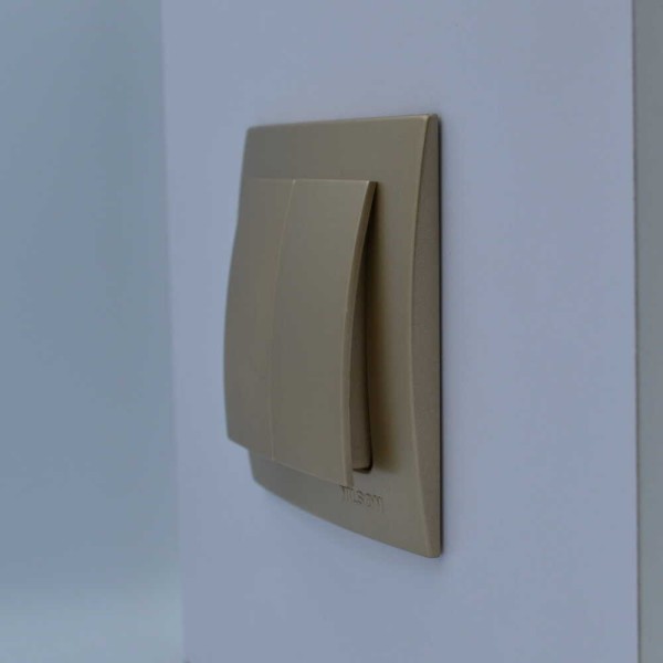 Вимикач Nilson Touran золото 2кл ( 24151003 ) - фото №2