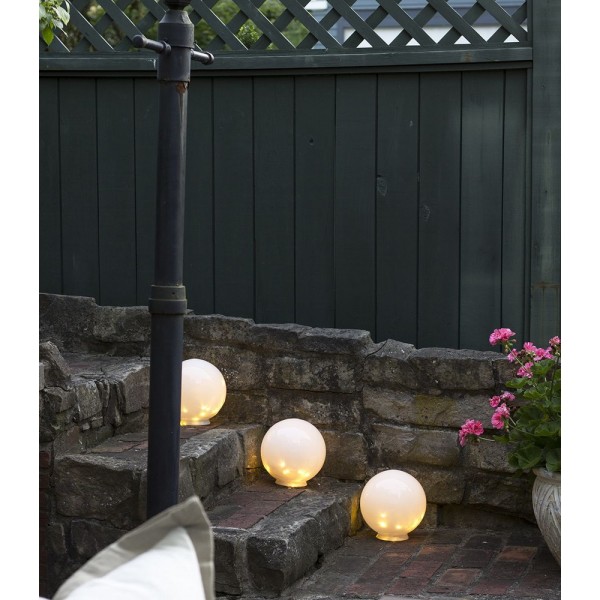 Светильник садово-парковый ШАР 200мм призматик молочный ( 310301 ) - фото №7