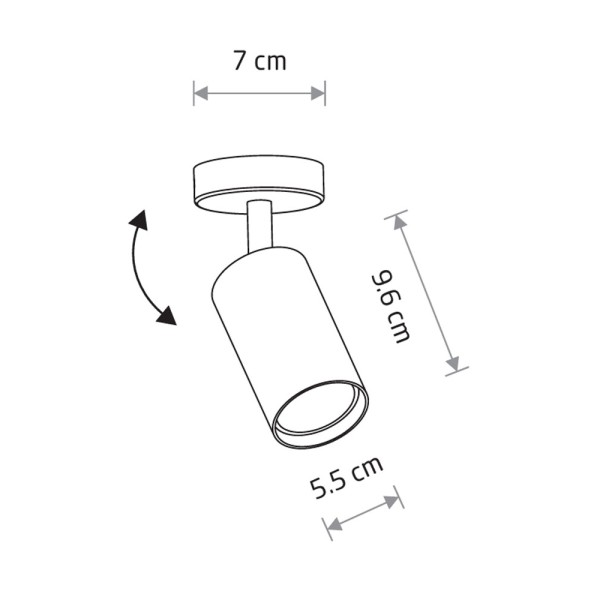 Светильник поворотный, спот Nowodvorski 8816 Eye Spot GU10 1x10W IP20 латунный - фото №1
