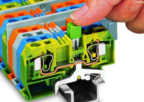 Перемычка Wago 282-422 8мм² 41А (зеленая) - фото №1