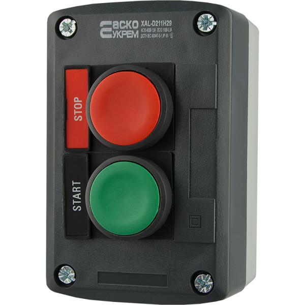 Двухместный пост Аско-Укрем XAL-D211H29 «Старт-Стоп» (A0140020060)