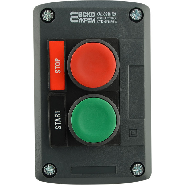 Двухместный пост Аско-Укрем XAL-D211H29 «Старт-Стоп» (A0140020060) - фото №3