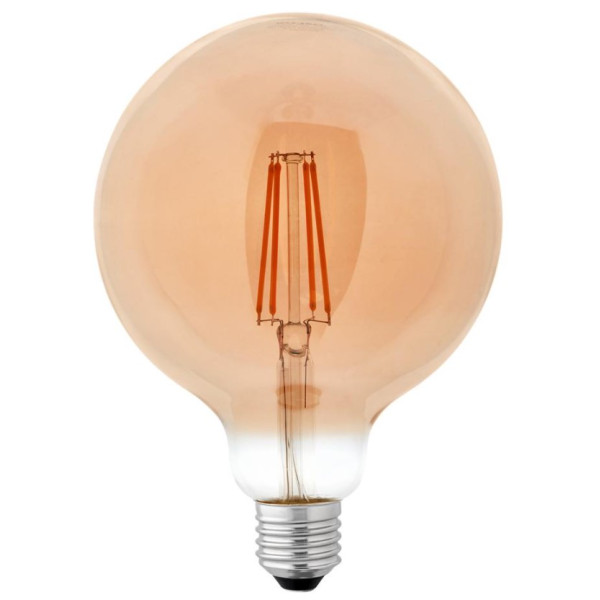 Филаментная лампа Delux Globe Amber filament G125 8Вт Е27 2700K (90016726)