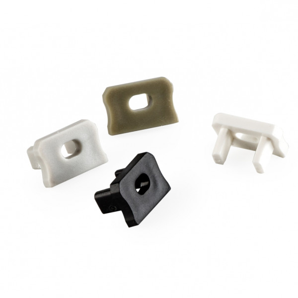 Заглушка Lumines для типа X с отверстием сталь - фото №1