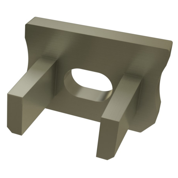 Заглушка Lumines для типа X с отверстием сталь - фото №2