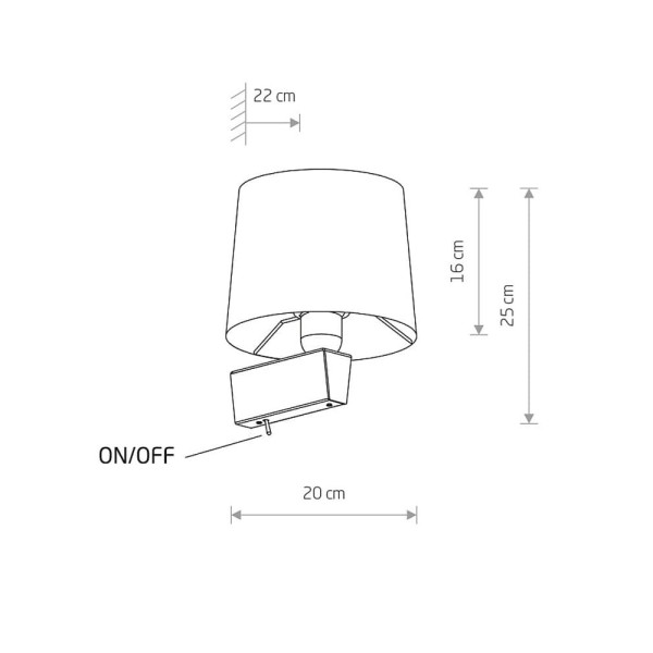 Бра, настенный светильник Nowodvorski 8211 Chillin Е27 1x40W IP20 Satin - фото №3