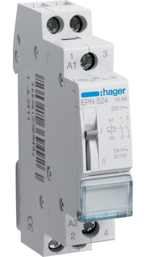 Імпульсне реле Hager EPN524 24В/16А 2НО