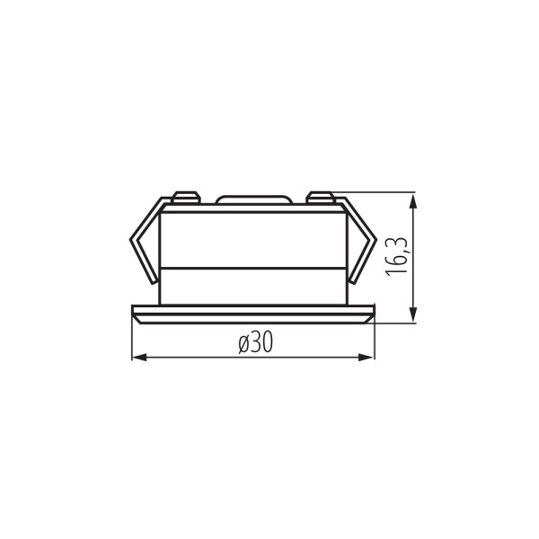 Точечный светильник Kanlux 23528 Imber LED 1x1W 6500K 40Lm IP65 белый - фото №3