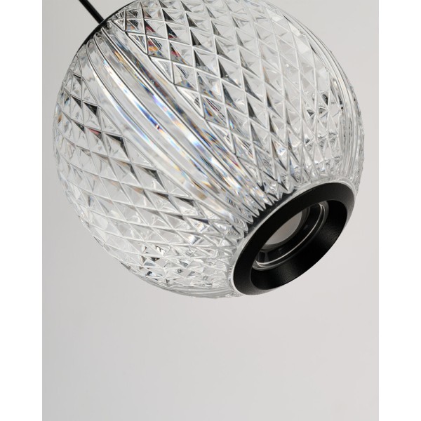 Подвесной светильник, люстра Azzardo AZ6015 Edem LED 1x4.2W 3000K 336Lm IP20 черный - фото №1