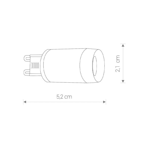 Светодиодная лампочка Nowodvorski 9173 Lens G9 1x3W 3000K 330Lm Белая - фото №1