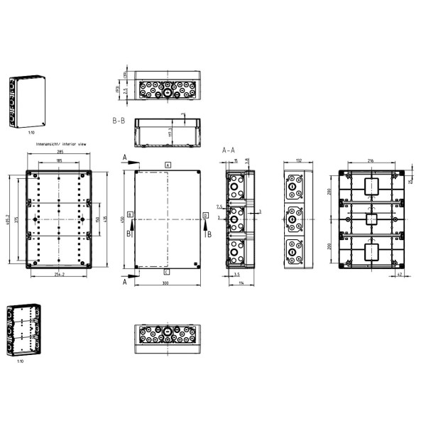 Влагозащищенная соединительная коробка Spelsberg AKL 3-g (sp74040301) IP65 - фото №2
