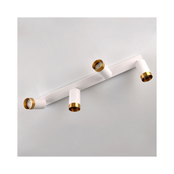 Світильник поворотний, спот Goldlux 323620 Arras GU10 4x10W IP20 Білий - фото №4