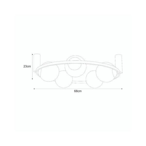 Люстра Zuma Line 5905616072081 Orbit E27 5x40W IP20 Чорна - фото №1
