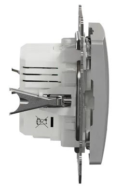 USB-розетка Schneider Electric Sedna Design & Elements A+C 2,4A алюминий SDD113402 - фото №2